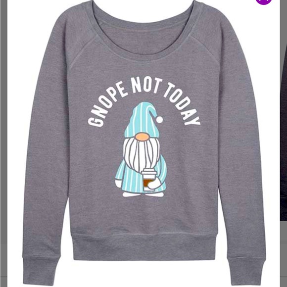 Instant Message Tops - Instant Message Gnome Gnope sweatshirt